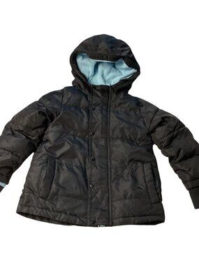 Okie Dokie: Black Hooded Puffer Jacket, Warm & Cozy. Size 3T